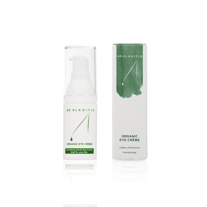 DR. ALKAITIS Organic Eye Crème - Gentle Moisturizer with Sacha Inchi & Signature Botanical Complexes - Circulation-Boosting Dark Circle Care (0.5 fl oz / 15 ml)
