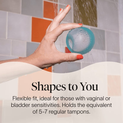 Cora Organic Feminine Care | 48 Maxi Overnight Pads with Wings and a Reusable, Soft Menstrual Disc | Medical Grade Silicone | Eco-Conscious | Bundle Pack