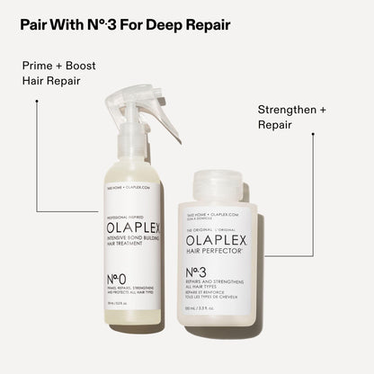 Olaplex Nº. 0 Intensive Bond Building Hair Treatment: Primes & Strengthens | Repairs & Protects Hair | For Coily, Curly, Straight, and Wavy, 155 mL / 5.2 Fl Oz
