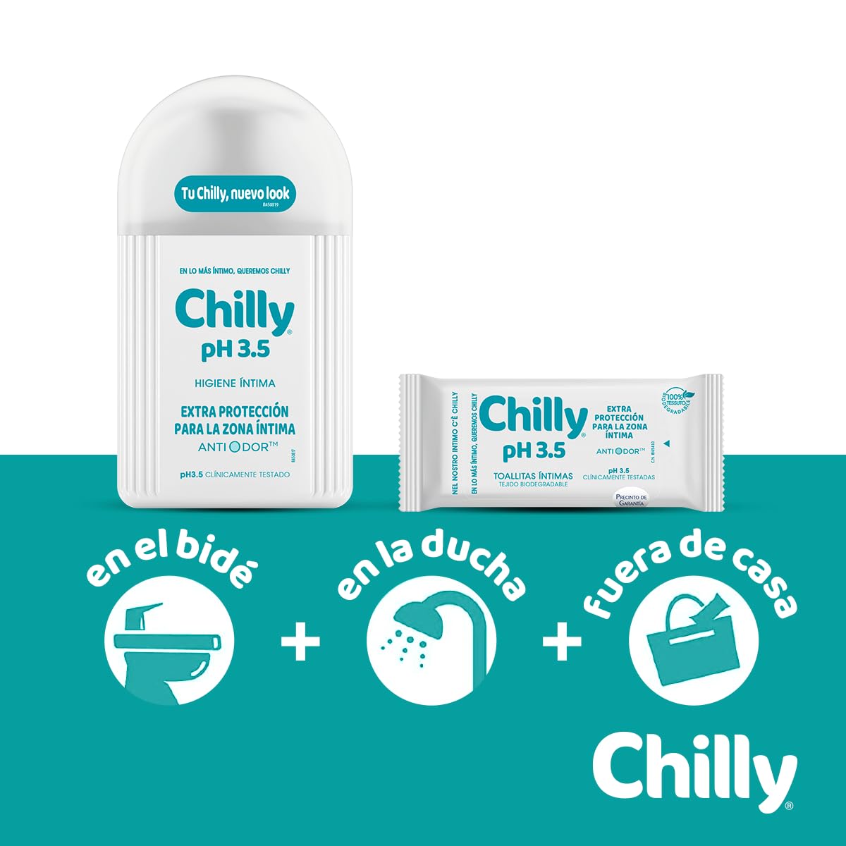 Chilly:"pH 3.5" Extra Protective Intimate Cleanser 6.76 Fluid Ounce (200ml) Package