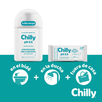 Chilly:"pH 3.5" Extra Protective Intimate Cleanser 6.76 Fluid Ounce (200ml) Package