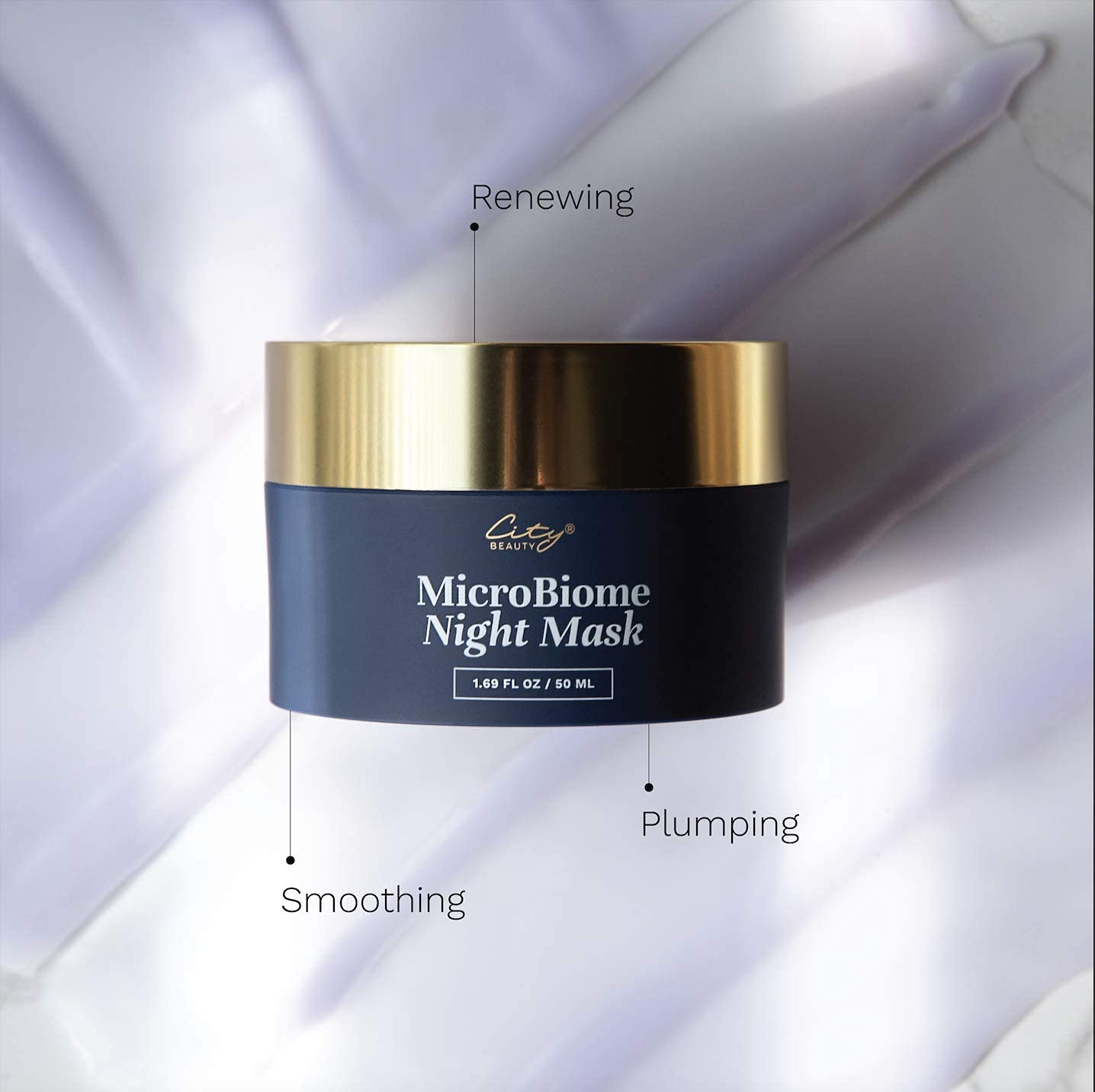 City Beauty MicroBiome Night Mask - Nourishing Overnight Face Mask - Prebiotic & Probiotic Blend - Solution for Dull, Uneven Skin Tone, Large Pores, & Wrinkles - Anti-Aging Cruelty-Free Skin Care