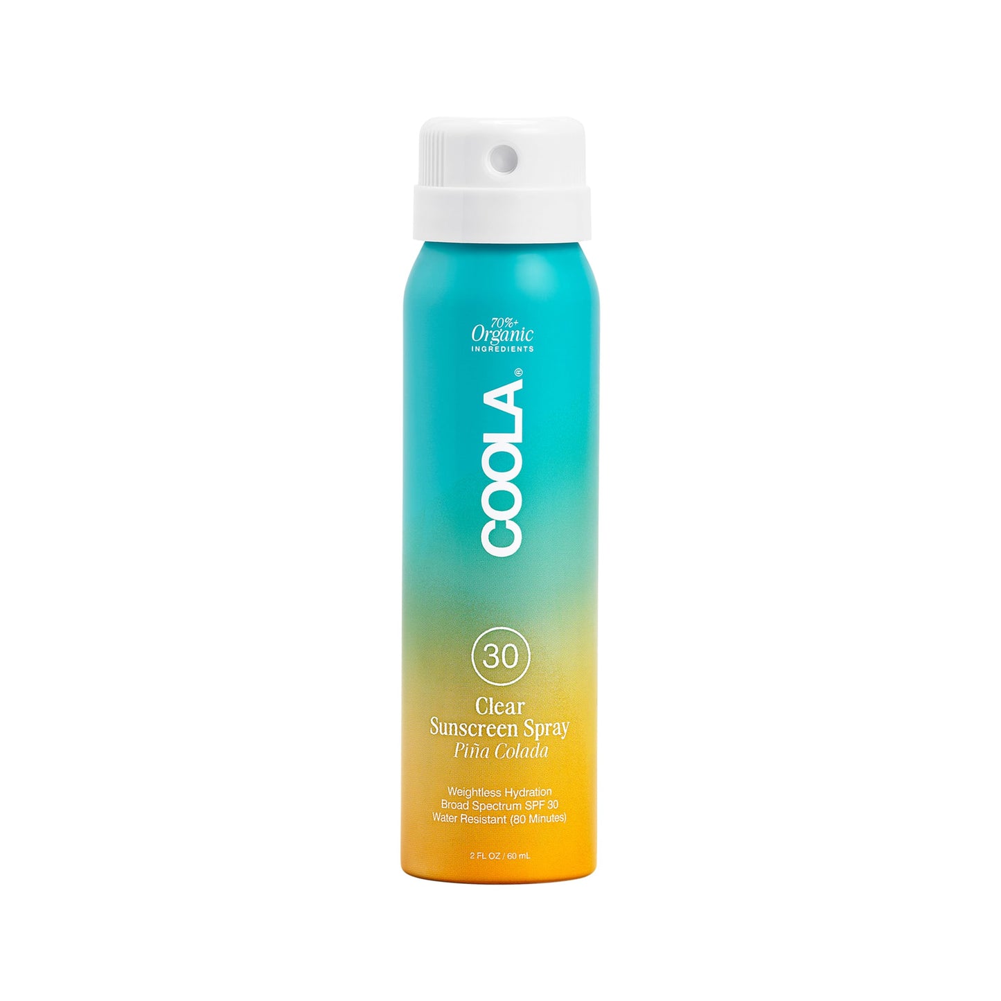 COOLA Organic Sunscreen SPF 30 Sunblock Spray, Dermatologist Tested Skin Care for Daily Protection, Vegan and Gluten Free, Piña Colada