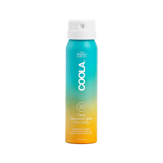COOLA Organic Sunscreen SPF 30 Sunblock Spray, Dermatologist Tested Skin Care for Daily Protection, Vegan and Gluten Free, Piña Colada
