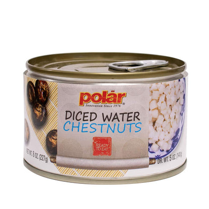 MW Polar Canned Vegetables Water Chestnuts, Diced, 8oz (Pack of 1)