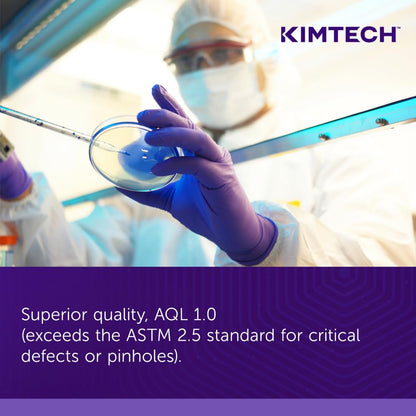 Kimtech™ Purple Nitrile™ Exam Gloves (55084), 5.9 Mil, Ambidextrous, 9.5”, X-Large, 90 Nitrile Gloves/Box