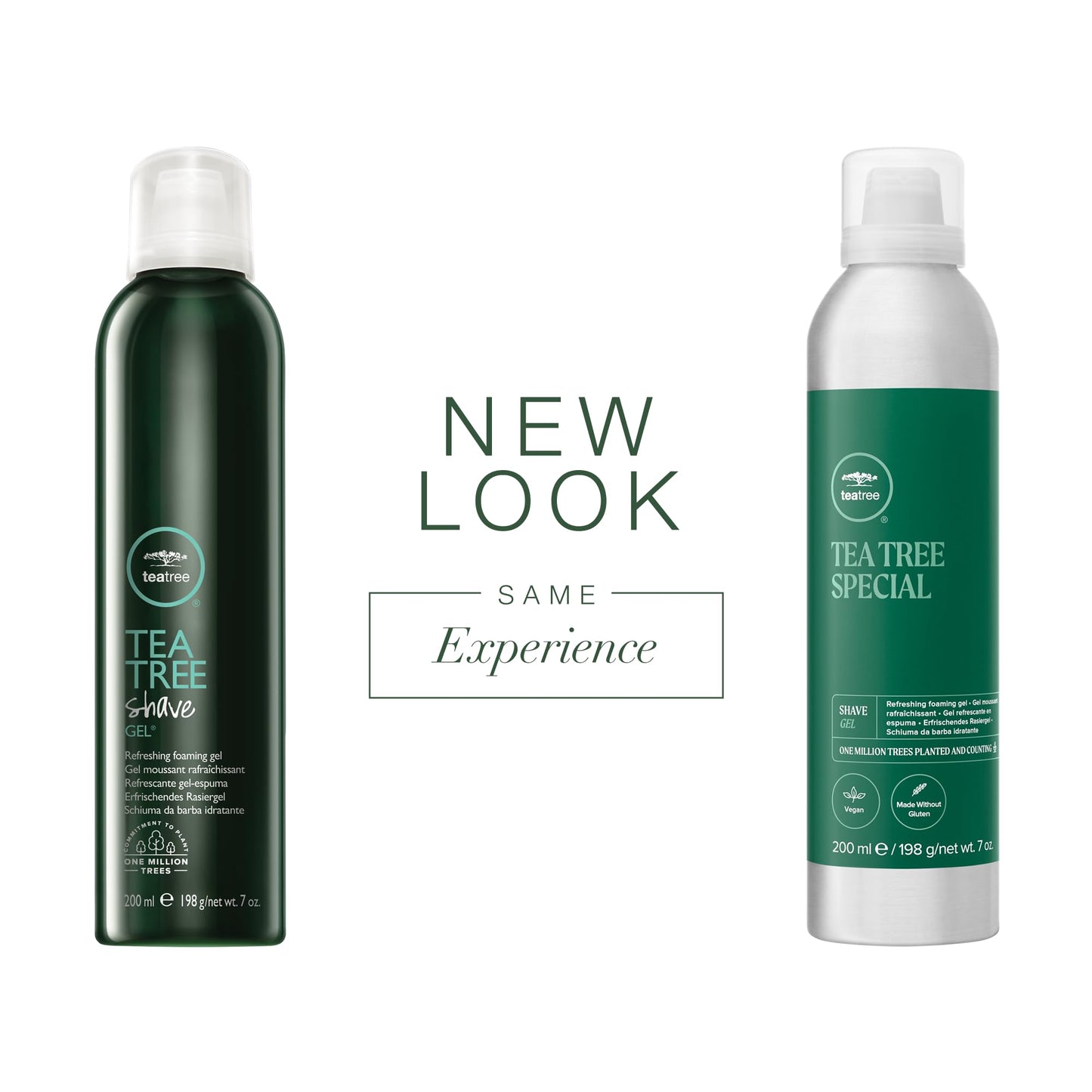 Tea Tree Shave Gel, Refreshing Foaming Gel, For All Skin Types, 7 oz.