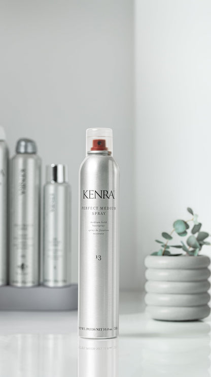 Kenra Professional Perfect Medium Spray 13 | Provides Styling Control Without Stiffness | Medium Hold | Fast-Drying Formulation | High Shine Finish | All Hair Types