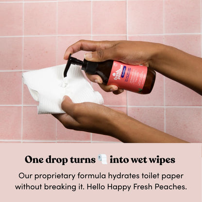 Feminine Wipes pH Balanced | Fresh Peaches Intimate Wipes for Women | Vulva Cleanser Gel Fragrance Free | Sensitive Skin Care | Starter Set Home & Travel | 280 Use