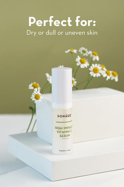 Sonage High Impact Vitamin C Serum:With Hyaluronic Acid | Hydrates & Fades Appearance Of Dark Spots