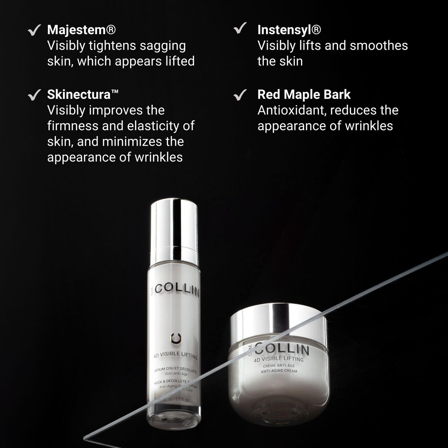 G.M. COLLIN 4D Visible Lifting Serum | Anti-Aging Facial Serum with Peptides | Helps Visibly Lift and Smooth the Look of Fine Lines and Wrinkles