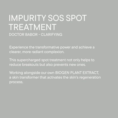 DOCTOR BABOR Impurity SOS Spot Gel – Quick-Action Blemish Care for Pimples, Breakouts & Impurities