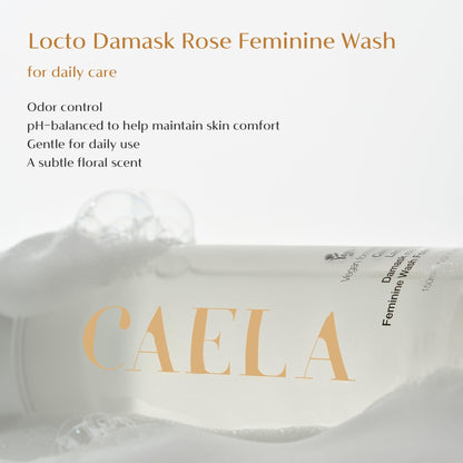 CAELA Feminine Wash, pH Balanced Foaming Cleanser with Triple Lactobacillus Ferment Complex – Gentle Daily Intimate Care for Women, Sea Buckthorn & Damask Rose, Sulfate-Free, 5.07 Fl Oz