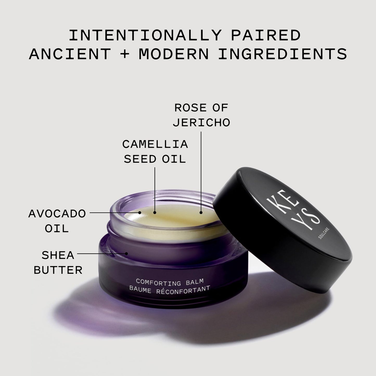 Keys Soulcare Comforting Balm, Nourishes & Hydrates Skin with Camellia Seed Oil & Shea Butter, Cruelty-Free, Vanilla Scent, Face + Body