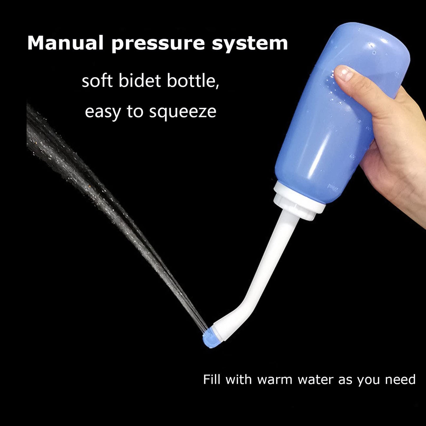 Reusable Vaginal Douche Cleaner for Women Portable Perineal Bottle Vaginal Cleansing System Vaginal Cleaner Bidet Bottle Sprayer Peri Bottle Irrigator Anal Douche Cleaning Kit Vaginal Enema Cleanser