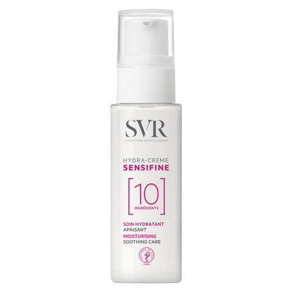 SVR Sensifine Hydra Face Cream. Moisturizing Soothing Care For Normal To Dry Dehydrated Skin. Fragrance Free Moisturizer With 96% Ingredients Of Natural Origin. 24hr Comfort And Hydration, 1.3 Fl.oz.