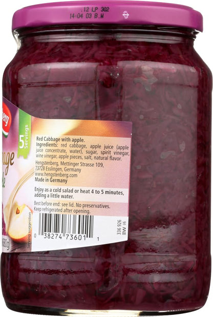 Hengstenberg Red Cabbage With Apple 24.3 OZ(Pack of 4)4