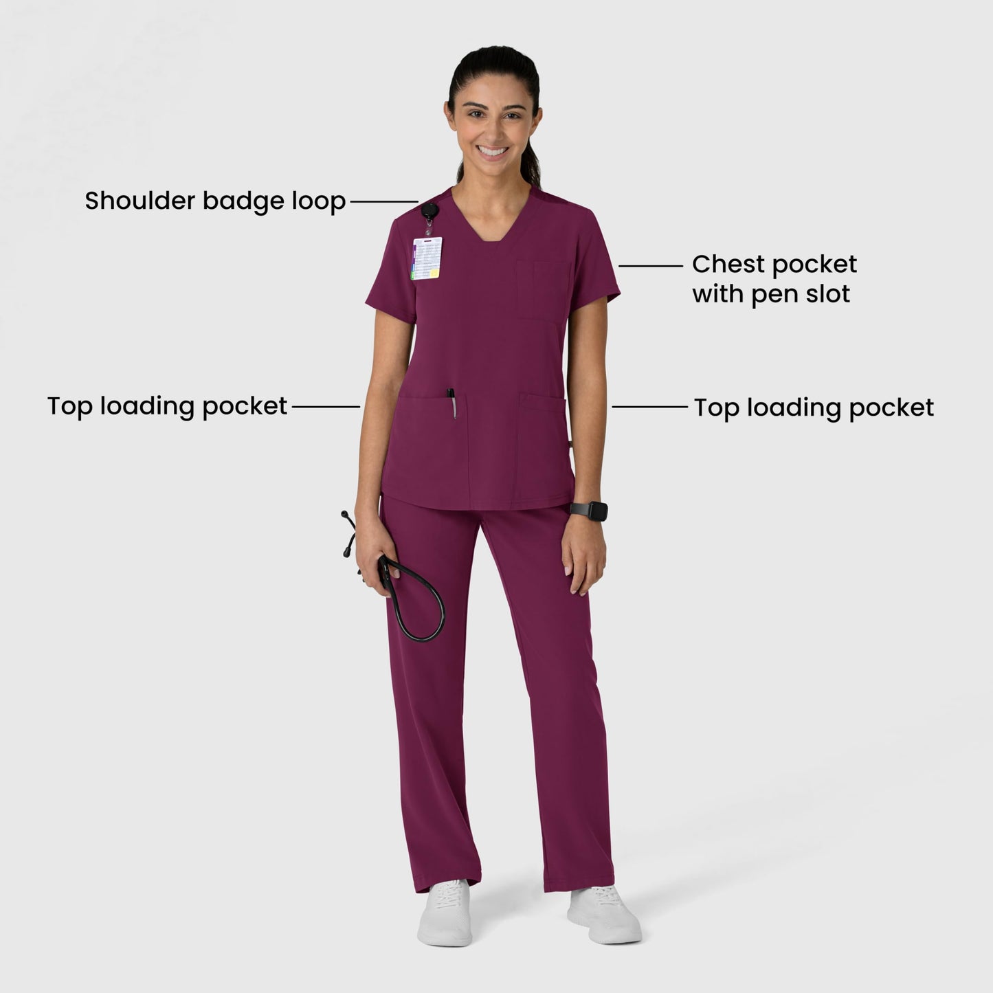 Wink Women's Scrub Top