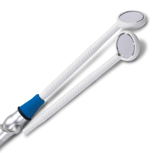 Practicon 7042633 Double-Sided Mirro-Vac 2 Saliva Ejector Mirror, Pack of 50