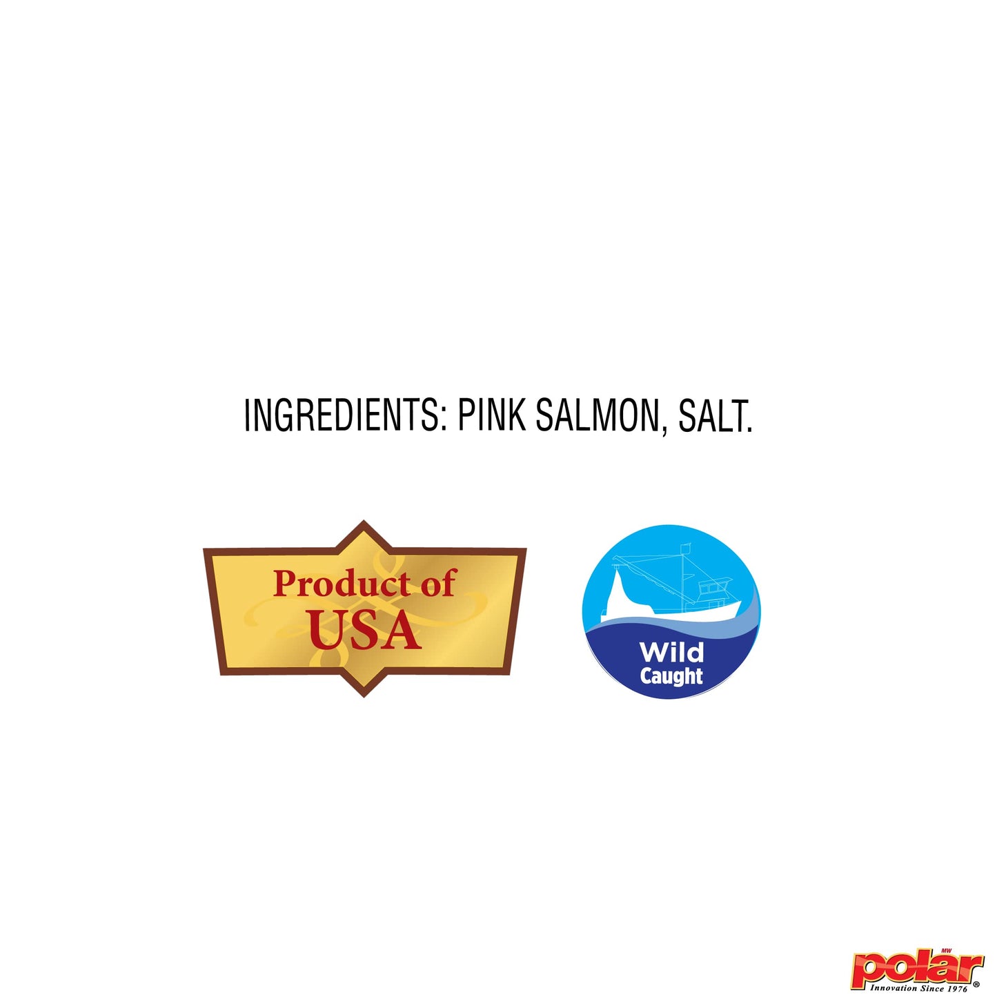 MW Polar Fancy Pink Salmon, 14.75 oz Can (Pack of 12), Wild Caught, Product of USA