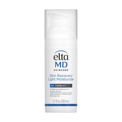 EltaMD Skin Recovery Light Face Moisturizer for Dry Skin, Oil Free Moisturizer for Face and Acne Prone Skin Care, 1.7 oz Pump