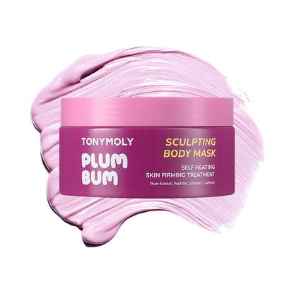 TONYMOLY Plum Bum Self-Sculpting Body Mask – Firming & Smoothing Treatment for Soft, Even-Toned Skin, Boosts Circulation & Texture Improvement, Clinically Tested