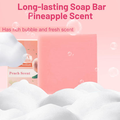 Yoni Soap Bar Yoni wash for Women PH Balance, 3Pack Gentle V Cleansing Intimate Soap Feminine Wash Eliminates Odor Moisturizing, vaginal soap Bath Soap (peach Juice)