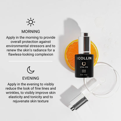 G.M. COLLIN Vital C15 Serum | Anti-Aging Facial Serum with Vitamin C | Helps Improve the Appearance of Fine Lines