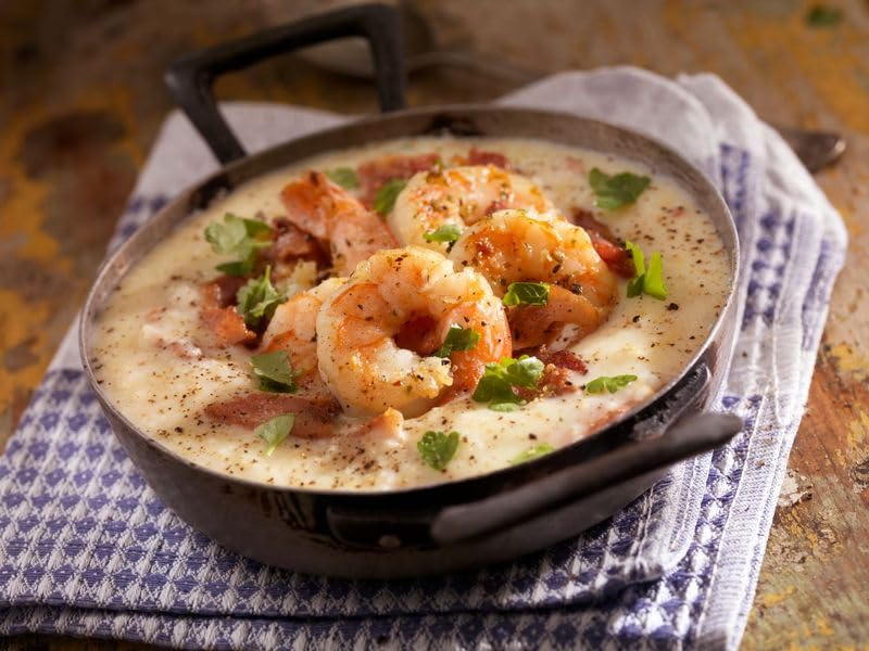 Ragin' Cajun Authentic Shrimp & Grits - 8 oz Box, Pack of 3 - No MSG - Louisiana Creole Meal, Ready in 25 Minutes