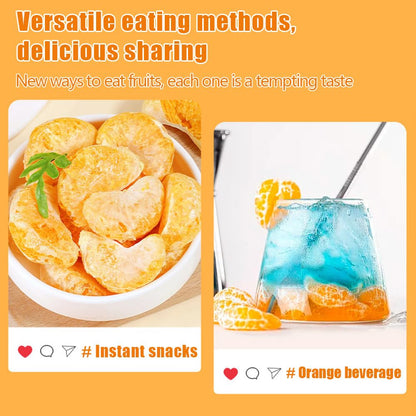 Freeze dried oranges 3.17oz 90g/Oranges lyophilisées， dried tangerines, crispy dried fruits, fruit snacks