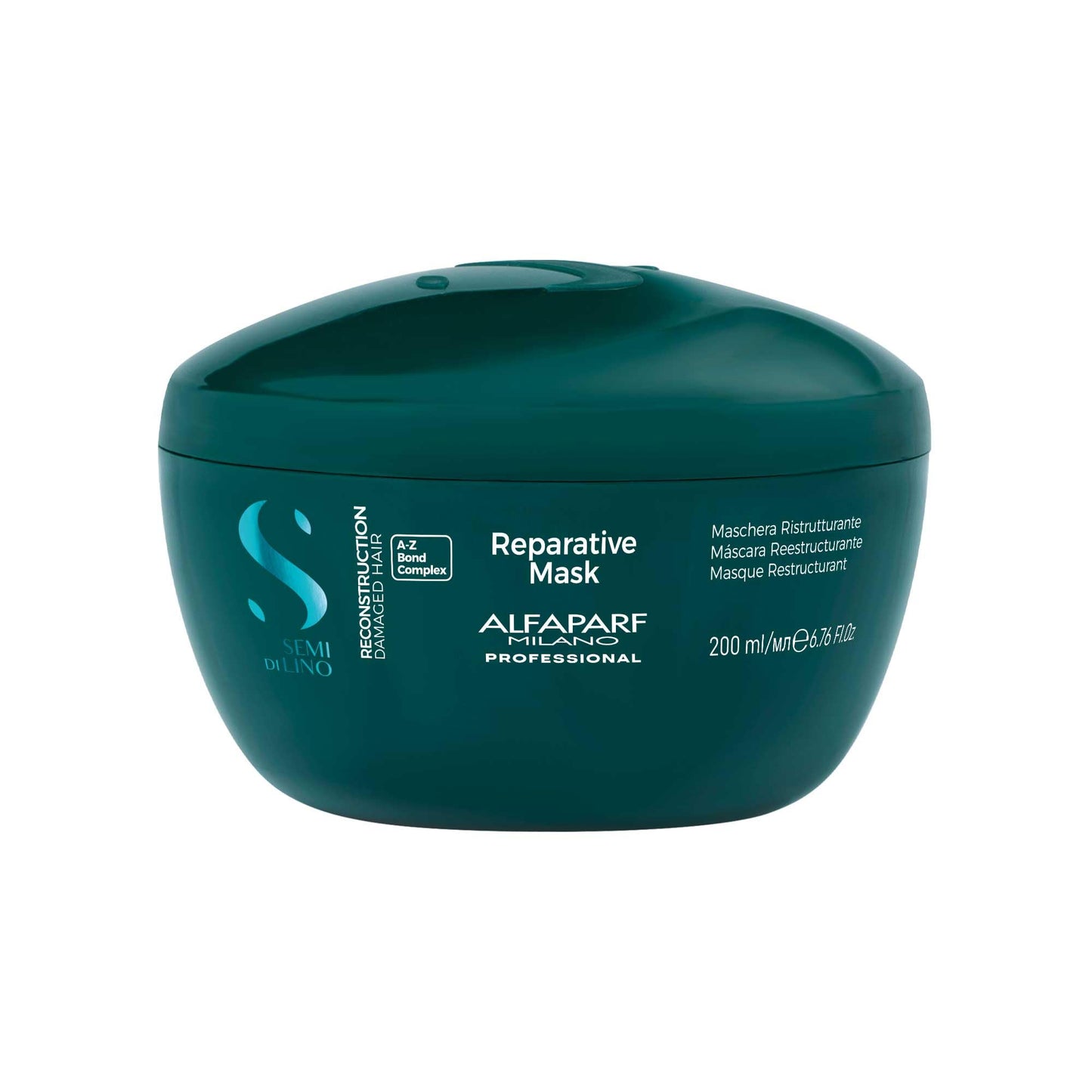 Alfaparf Milano Semi di Lino Reconstruction Reparative Shampoo and Mask Set - Sulfate Free Shampoo and Hair Mask for Damaged Hair - Repairs, Reconstructs, Strengthens - Adds Shine and Softness