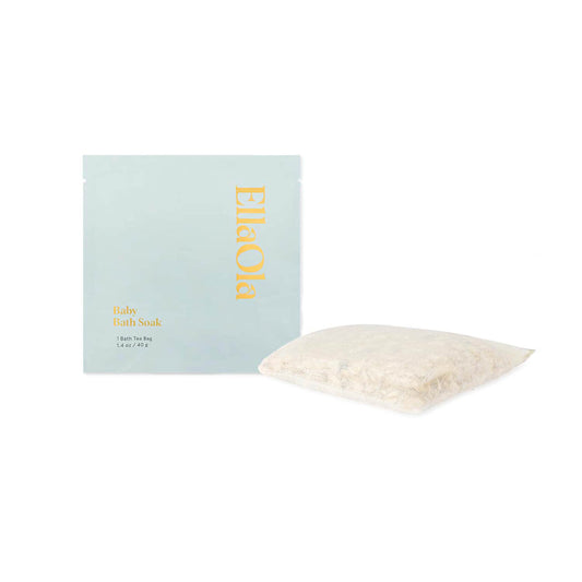 Oatmeal Bath Soak for Babies Kids & Adults - Baby Bath Tea Soaks Made with Prebiotics to Relieve Dry, Itchy, Eczema Prone Skin While Gently Cleansing, Fragrance Free I 1 Bath Tea Soak
