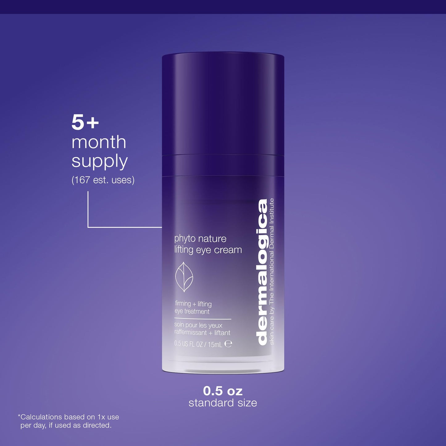Dermalogica Phyto Nature Lifting Eye Cream, Skin Treatment Serum for Around Eyes - Reduces the Appearance of Fine Lines and Wrinkles