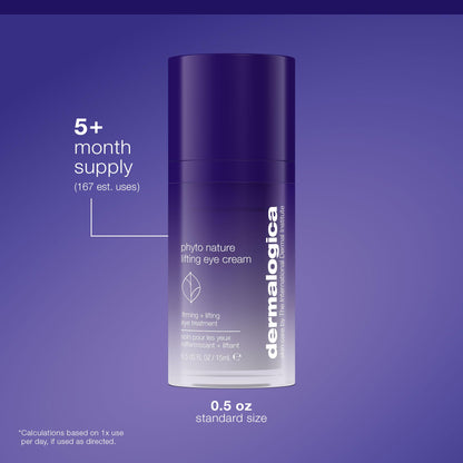 Dermalogica Phyto Nature Lifting Eye Cream, Skin Treatment Serum for Around Eyes - Reduces the Appearance of Fine Lines and Wrinkles