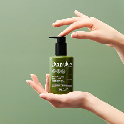 ALFAPARF MILANO Benvoleo Detangling Leave-In for All Hair Types - Clean, Vegan, Sustainable Hair Care - Hair Detangler with Thermal Protection - Sulfate Free - Natural Ingredients - 6.76 FL. Oz.