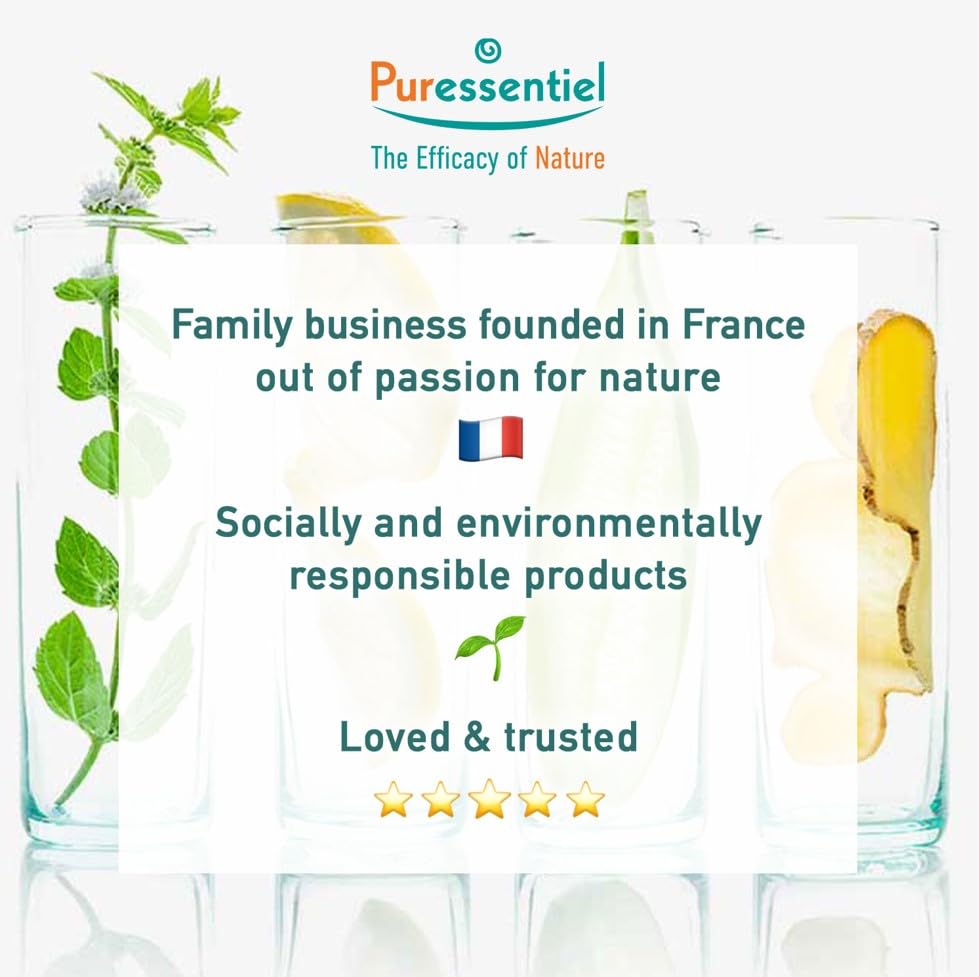 Puressentiel Feminine Wash Ph Balance Vaginal Cleanser Gel for Womens Hygiene - 99.6% Natural Origin, Organic, Vegan, Eco-Certified, Made in France, 8.4 fl oz