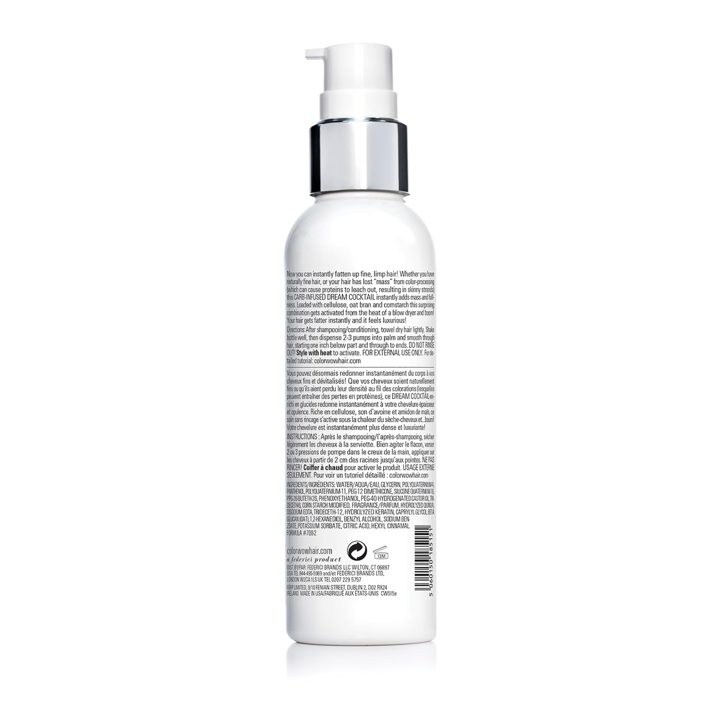 COLOR WOW Dream Cocktail Carb Infused Leave-in Treatment – Transform Thin Hair to Thick & Full | with Heat Protection