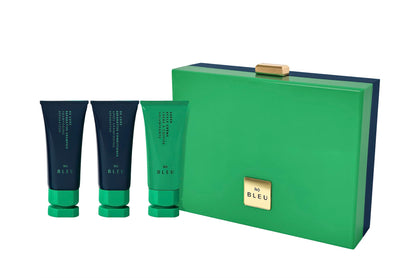 R+Co BLEU Repair + Moisture Trial Set | Limited Edition | Travel Size Shampoo, Conditioner & Repair Mask | Strengthens, Hydrates, and Revives Damaged or Color-Treated Hair