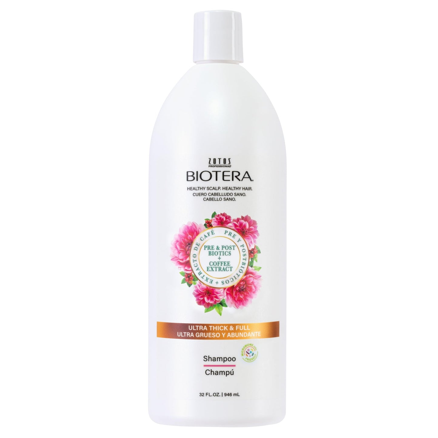 Biotera Ultra Thick & Full Volumizing Shampoo | Increases Volume to Fine, Limp Hair | Microbiome Friendly | Vegan & Animal Test Free | Paraben Free | Color-Safe