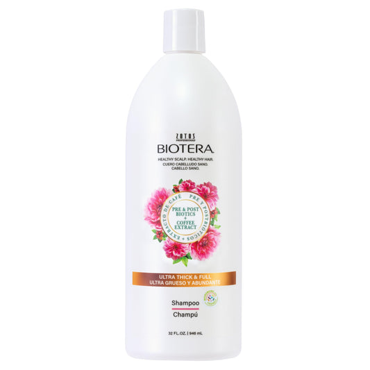 Biotera Ultra Thick & Full Volumizing Shampoo | Increases Volume to Fine, Limp Hair | Microbiome Friendly | Vegan & Animal Test Free | Paraben Free | Color-Safe