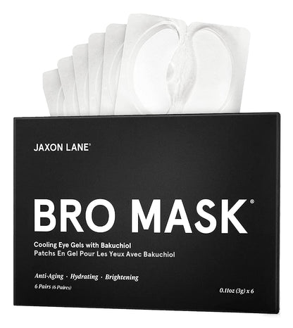 Mens Skin Care Kit 5 Piece Deluxe Facial Skincare Routine Gift Set, Anti Aging Korean Skin Care for Men: Enzyme Powder Face Wash, Moisturizer, SPF 50 Sunscreen, Bro Mask Sheet Masks, Under Eye Patches