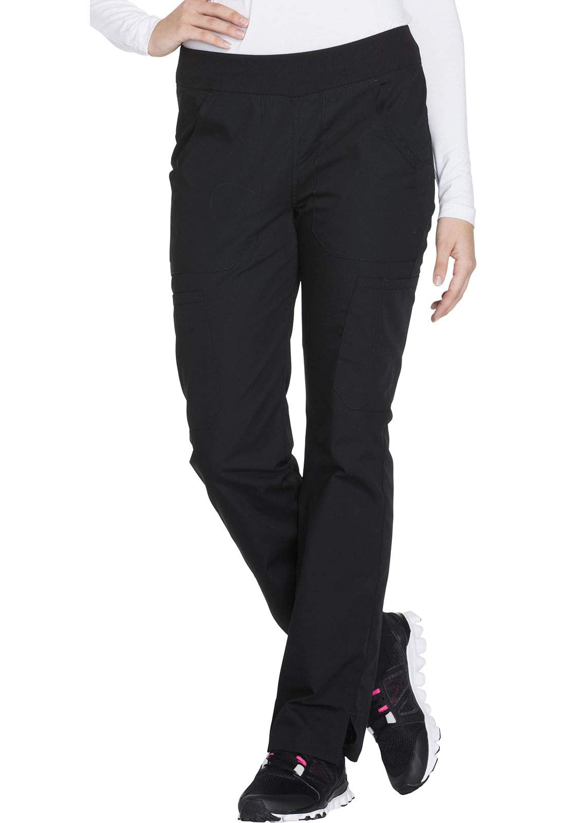 Workwear Originals Women Scrubs Pant Mid Rise Straight Leg Pull-on Cargo WW210