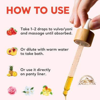 MERICH Natural Yoni Oil for Women | pH Balancing Vaginal Detox Oil, Vanilla & Mango | Rejuvenating Formula for Dark Spots & Ingrown Hair | Odor Eliminator & Gentle Cleansing Feminine Care | 1 oz