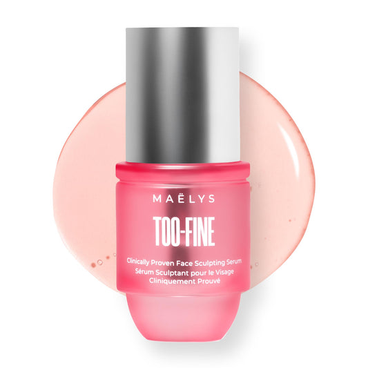 MAËLYS TOO-FINE Face Serum for Women - Firming Anti-Aging Serum with Glaucine & Bacillus Ferment - Helps Lift the Look of Sagging Skin on Jawline, Cheekbones & Under Eyes (15 mL)