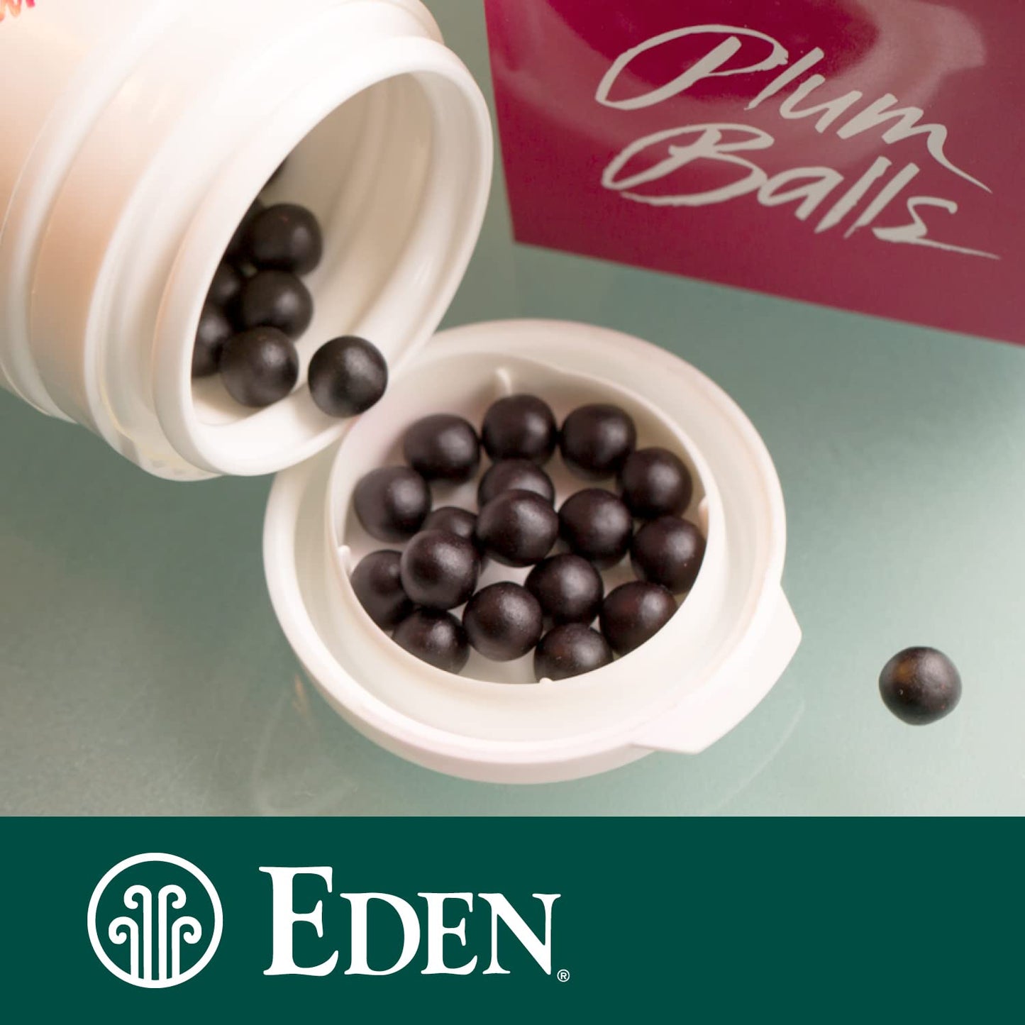Eden Ume Plum Balls, Ume Plum Concentrate and Jinenjo Wild Mountain Yam, 300 Quarter Gram Balls, 2.28 oz