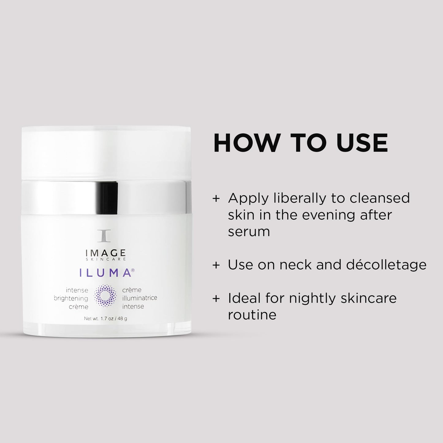 IMAGE Skincare, ILUMA Intense Brightening Crème, Facial Night Cream with Vitamin C to Minimize Appearance of Dark Spots and Discoloration, 1.7 oz