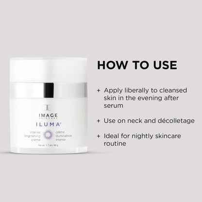 IMAGE Skincare, ILUMA Intense Brightening Crème, Facial Night Cream with Vitamin C to Minimize Appearance of Dark Spots and Discoloration, 1.7 oz