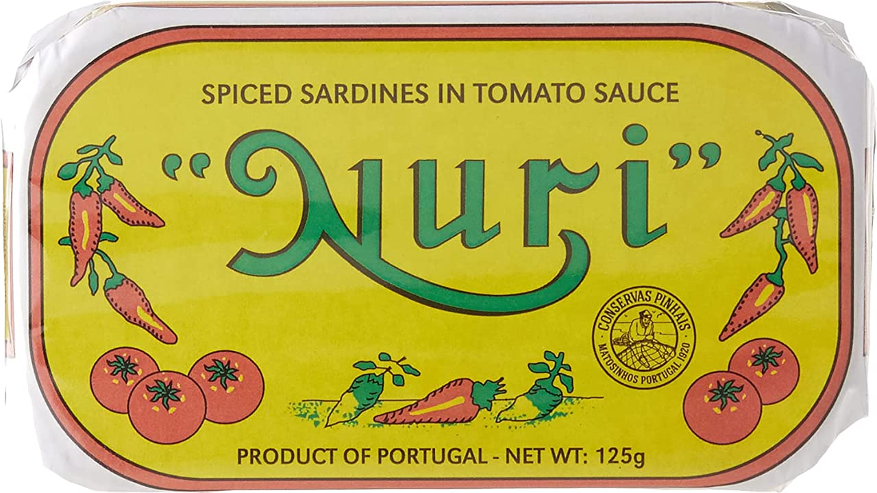NURI Portuguese Sardines in Spiced Tomato Sauce - 10 Pack - (4.4 oz cans)