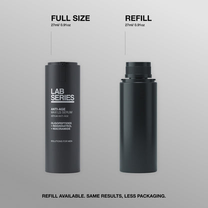 Lab Series Men's Max LS Serum - Anti Aging Skin Care for Men - Visibly Reduces Fine Lines & Wrinkles, 0.91 Ounce