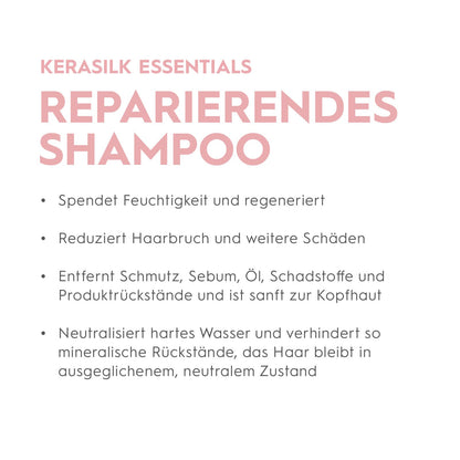 KERASILK Repairing Shampoo |Deeply Nourishes & Moisturizes | Reduces Breakage & Prevents Further Damage | For Dry, Stressed & Damaged Hair | Ideal For Various Hair Types & Textures | 75ml